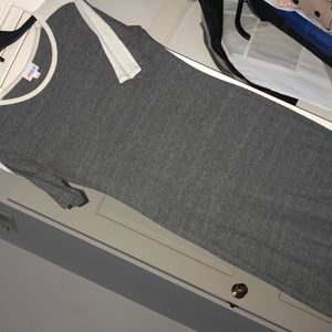 Lularoe Julia grey and white